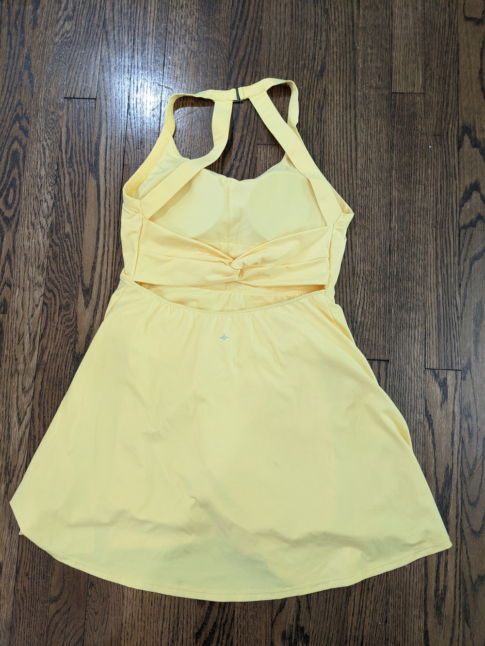Women’s Yellow Fit-and-Flare Tank Dress - Picture 10 of 11
